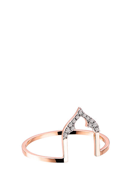 Arches Pointed Trefoil Kadın Altın Yüzük