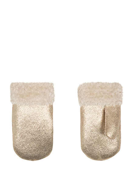 Gold Muflonlu Tek Parmaklı Kız Çocuk Eldiven