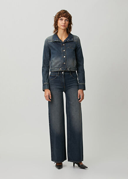Vintage Mavi Baggy Jean Pantolon