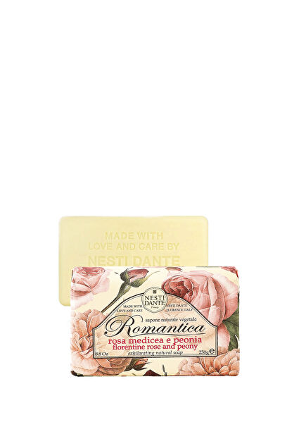 Romantica Florentine Rose and Peony Gül ve Şakayık Özlü Vegan Bakım Kalıp Sabun 250 gr