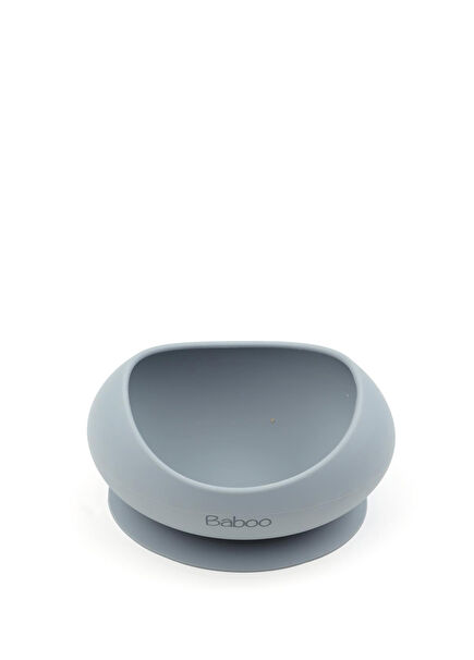 Silicone Vacuum Gray Baby Bowl