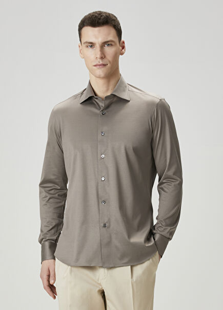 Gabriel Beige Linen Shirt