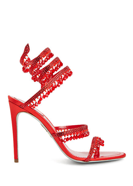 Kırmızı Kadın Sandalet