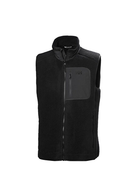 Panorama Pile Block Black Men's Sports Vest