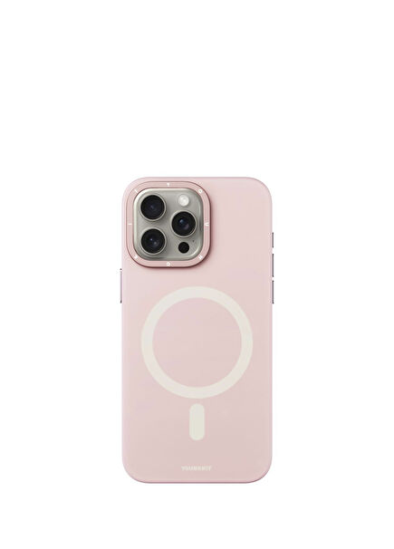 Velvet iPhone 15 Pro Max MagSafe Compatible Pink Case