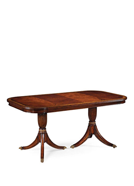 Buckingham Kahverengi Ahşap Maun Yemek Masası