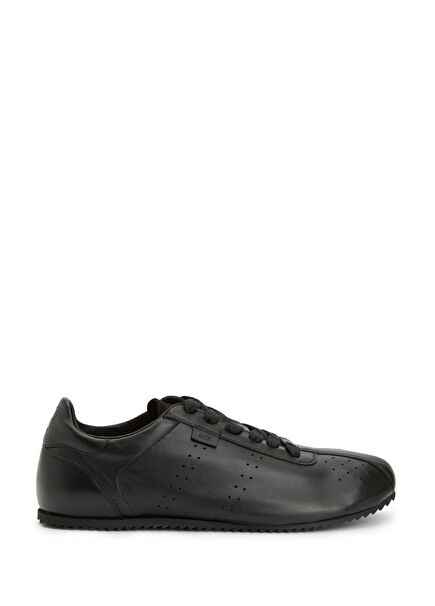 Black Men's Leather Sneakers