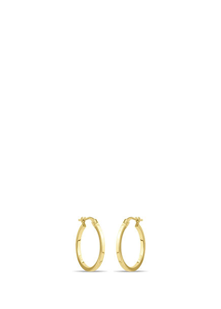 Minimal 14K Gold Women's Hoop Earrings