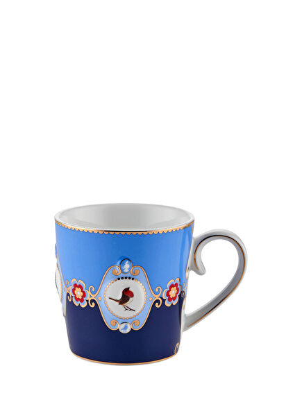 Love Birds Mavi Renkli Porselen Kupa 250 ml