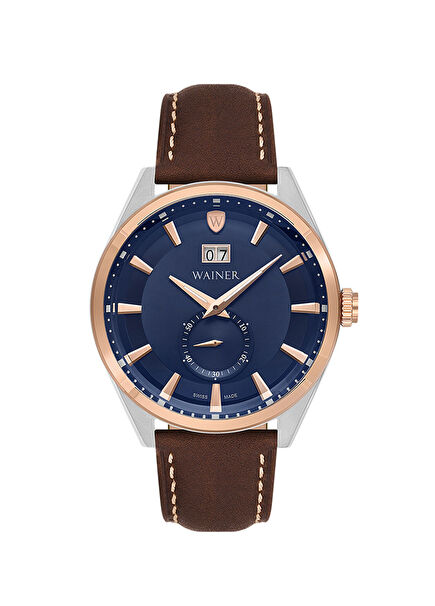 WA.17100-B Kahverengi Çelik Kol Saati