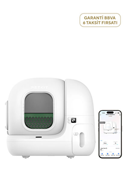 Pura Max 2 Beyaz Akıllı Kedi Tuvaleti