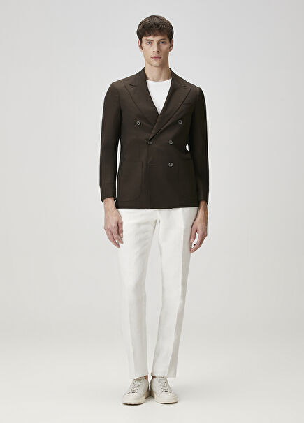 White Linen Trousers