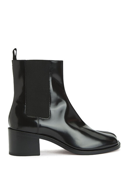 Tabi Siyah Kadın Deri Bot