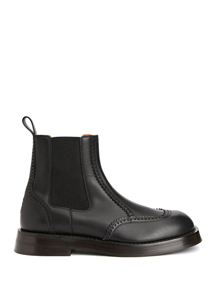 Black Men's Leather Boots