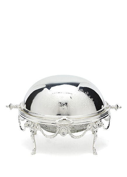 Silver Plated Butter Rack With Lid