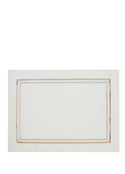 Elegance 2-Pack Gold Embroidered Double Row Embroidery American Service 35x50 cm