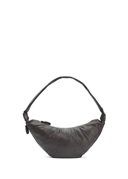 Large Croissant Brown Men's Leather Bag
