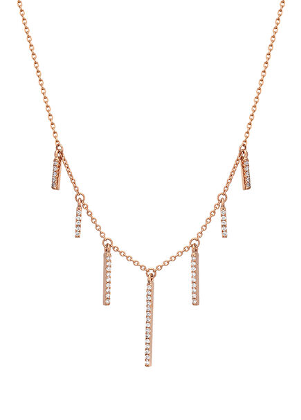 Pırlanta Detaylı Kadın Altın Kolye