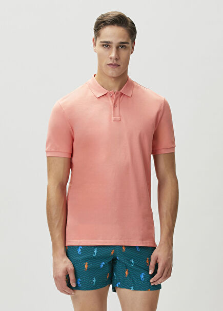 Comfort Fit Orange Polo T-shirt