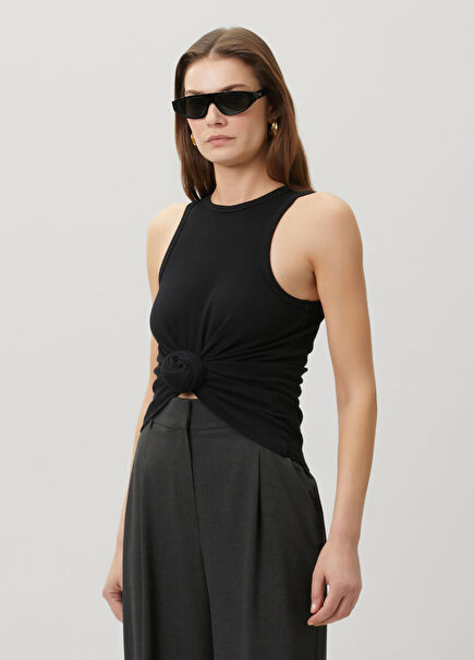 Black Knot Detail Undershirt