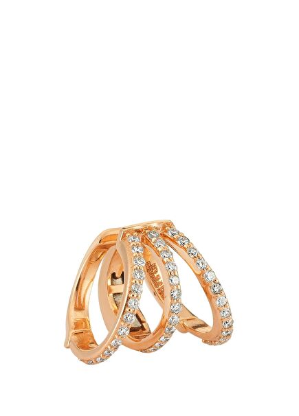 Mondrian Kadın Altın Kıkırdak Küpesi