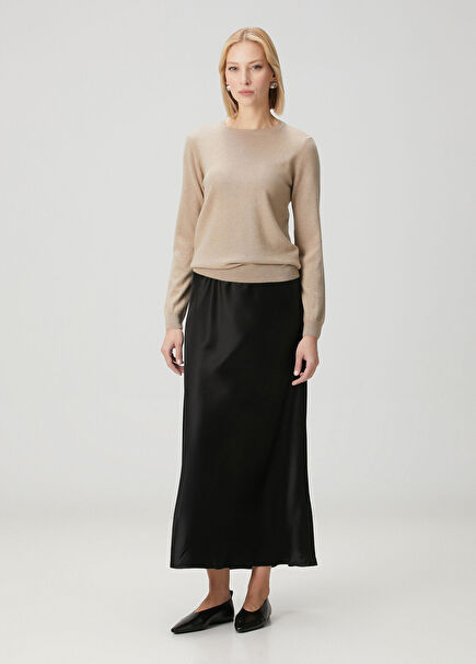 Barbara Siyah Midi Etek