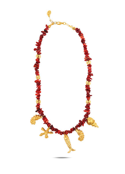 Ocean Harmony Women's Gold Plated Necklace
