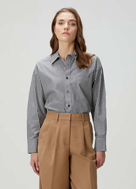 Black Striped Shirt