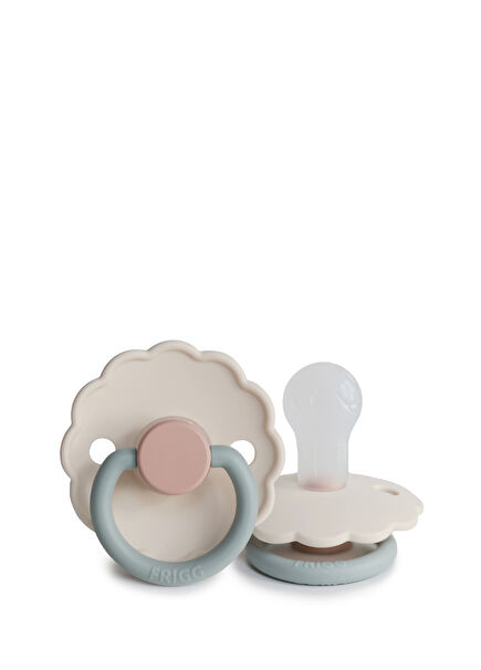 Daisy Cotton Candy Beige 0-6 Months Silicone Pacifier