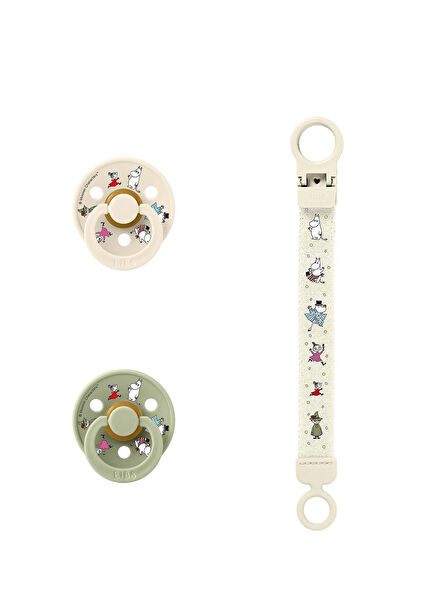 Bibs X Moomin Colour Ivory Sage 6+ Ay Emzik Seti