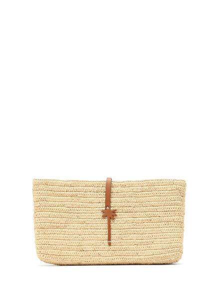 Kaia Natural Women's Raffia Hand Portfolio