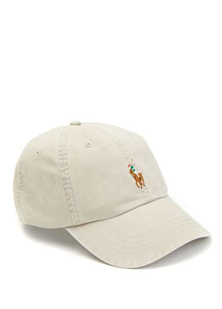 Bej Logolu Erkek Şapka