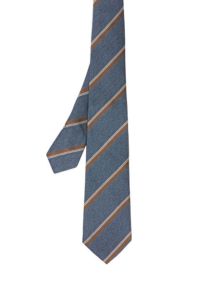 Blue Big Striped Tie