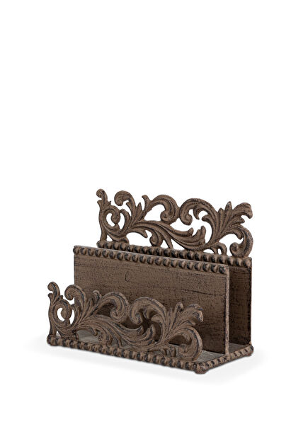 Acanthus Scroll Letter Holder Bronze Aluminum Mail Rack