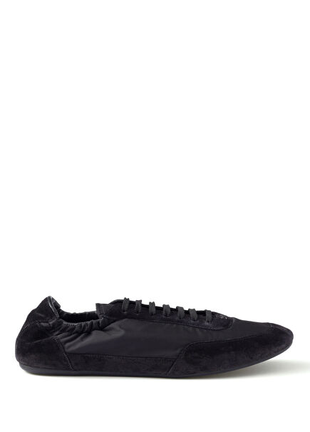 Collapse Re-Nylon and Suede Sneakers