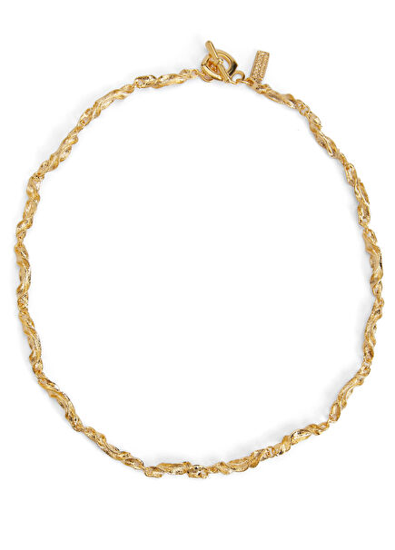 Gold Twist Textured Women's Necklace