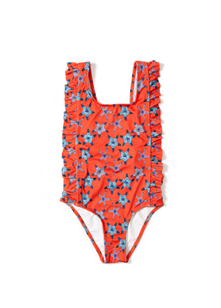 Royal Coral Girls Swimsuit