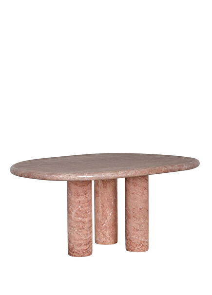 Üç Ayaklı Pembe Traverten Orta Sehpa