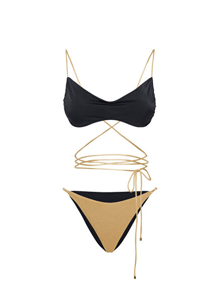 Isis Black Gold Women's Bikini Set