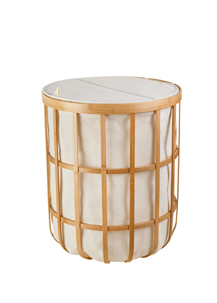 Dalı Natural Bamboo Laundry Basket