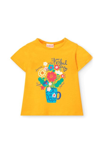 Baskılı Kısa Kollu Kız Çocuk T-shirt