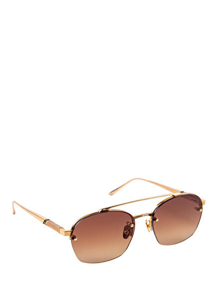 Avalon II 24K Gold Brown Unisex Sunglasses