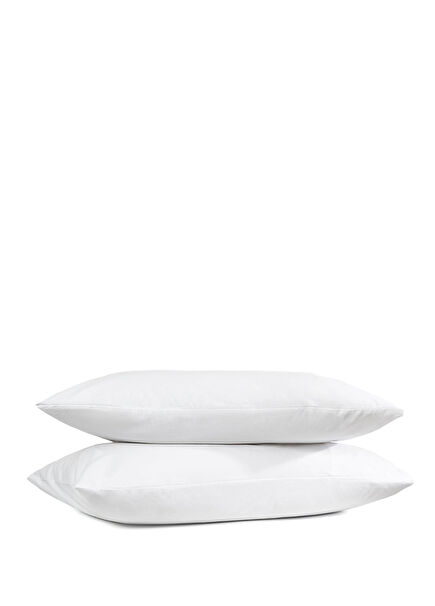 Percale Beyaz 2'li Yastık Kılıfı Seti