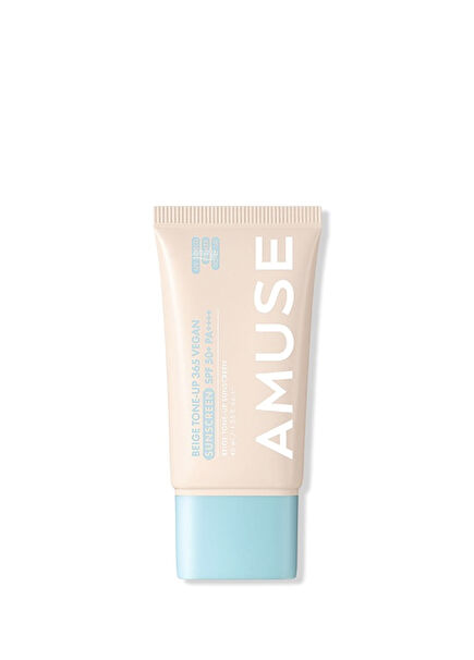 Beige Tone Up 365 Vegan Sunscreen SPF 50+ PA++++ Tone Equalizing Vegan Sunscreen with Anti-Blue Light Collagen 40ml