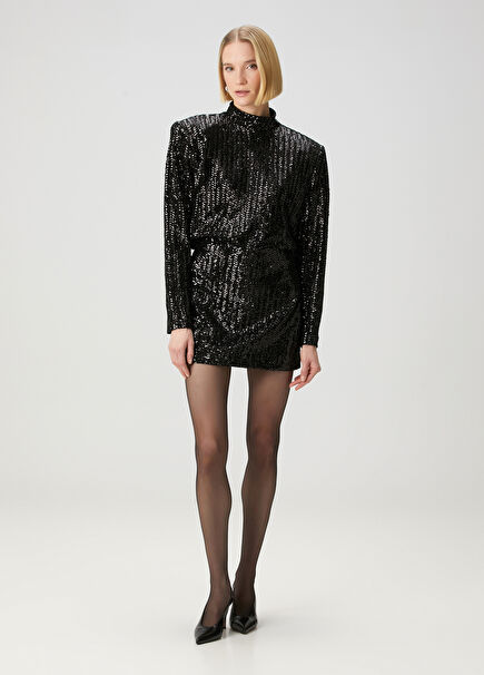 Tierra Black Mini Skirt