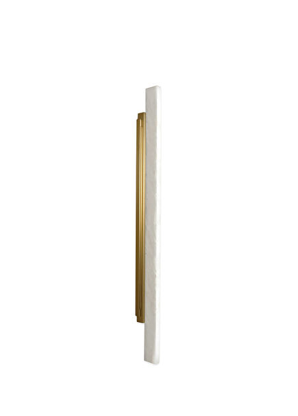 Gabon Gold Beyaz Eskitme Mermer Aplik 128 cm