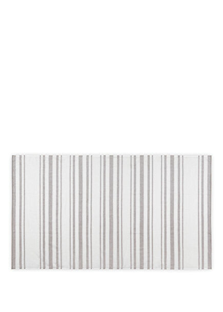 Otto White Gray Cotton Beach Towel 100 x 180 cm