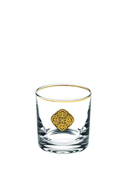 Crystal Gold Detailed Crystal Whiskey Glass