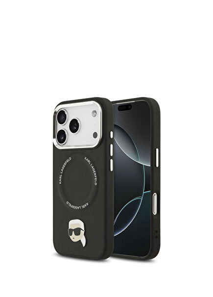 iPhone 17 Pro Magsafe Compatible Metal Detailed Leather Phone Case