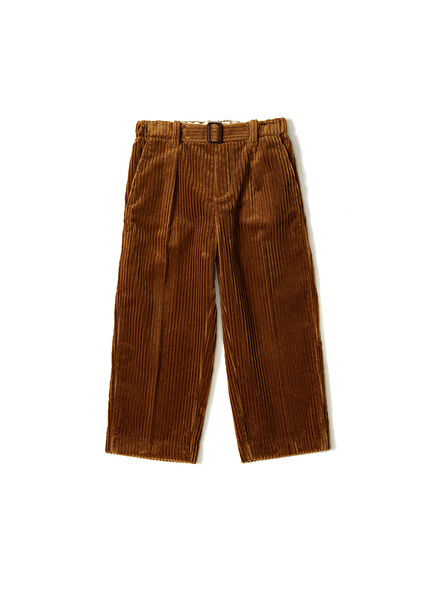 Kahverengi Unisex Çocuk Kadife Pantolon